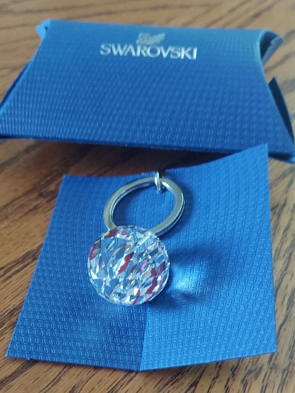 Rare! Swarovski Globe Czech Republic Crystal Keyring - New!